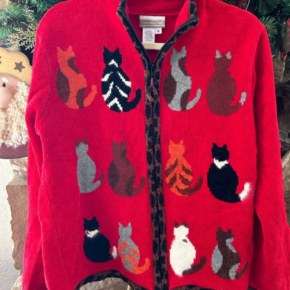 Vintage cat sweater 90’s - Picture 1 of 5